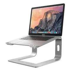 LINKON - Base Soporte Para Portatil Aluminio Compatible Mac Macbook 10-16 - Negro