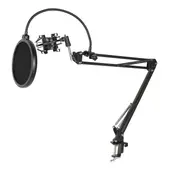LINKON - Soporte Microfono Condensador Brazo Filtro Antipop Araña-
