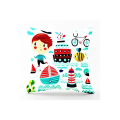 BELLAHOGAR - Cojin sublimado con cierre niño 45 x 45 cm