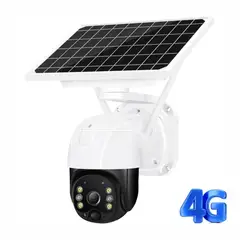 GENERICO - Cámara De Seguridad Con Panel Solar Ptz Sim 4g Exteriores