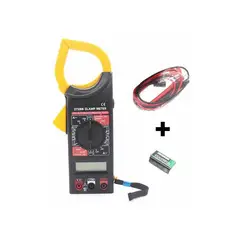 GENERICO - Pinzas amperimetrica multimetro dt266 incluye bateria