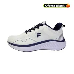 FILA - Tenis Alevar Running-Blanco/Azul