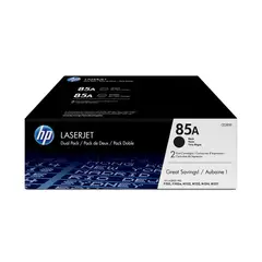 HP - Pack de 2 cartuchos de Tóner 85A Negro Laserjet Original (CE285AD)