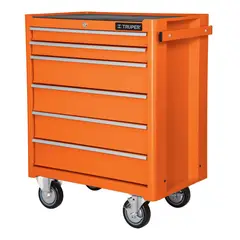 TRUPER - Gabinete Metálico Móvil Con 6 Cajones, Capacidad 130 Kg