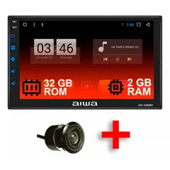 AIWA - Radio Carro Android WiFi GPS Bluetooth Pantalla 7 HD AW-A505BT