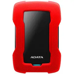 ADATA - Disco duro externo hd330 2 tb antigolpes rojo usb 3.1