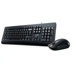 GENIUS - Combo teclado y mouse alambrico usb km-160
