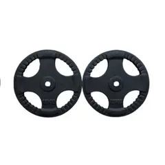 GENERICO - Discos Pesas Para Barra Volante Par 15 Kg Total 30 Kg