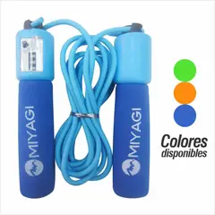 MIYAGI - LAZO CUERDA PARA SALTAR CON CONTADOR-MIYAGI CELESTE