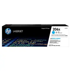 HP - Cartucho de Tóner 206X Azul Alto Rendimiento LaserJet Original