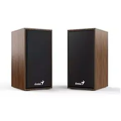 GENIUS - Parlantes sp-hf180 madera 6 wats 3.5 mm factura legal