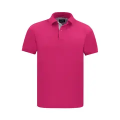HAMER - Polo para hombre fucsia oscuro