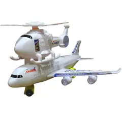 GENERICO - Avión Helicoptero de juguete luces y sonidos