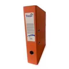TROPPI - Carpeta legajadora AZ naranja tamaño oficio.