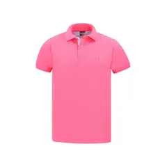 HAMER - Polo para hombre bordada Fucsia