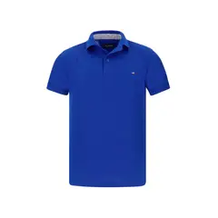 HAMER - Polo para hombre bordad azul rey