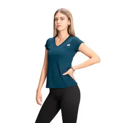 KRUNNER - Camiseta Malla Deportiva para mujer Azul 4 KRUNNER_..