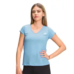 KRUNNER - Camiseta Malla Deportiva para mujer Azul 4 KRUNNER_..