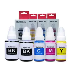 GENERICO - Kit 5 Tintas Gi-190 Para Canon G2100, G3100, G4100, G2110
