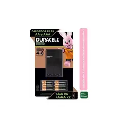 DURACELL - Cargador De Pilas Set Con 8 Pilas (6 Aa Y 2 Aaa) 996998