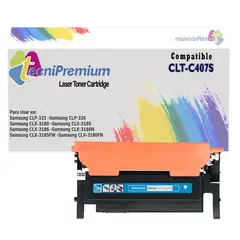 GENERICO - Toner Compatible CLT-C407S Cyan Impre CLP-320N CLP-325W CLX-3180FN