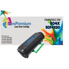 GENERICO - Toner Compa 504X 50f4X00 NegroImpr MS310dnMS312dnMS315dn ParaLexmark
