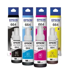 EPSON - 4 Tintas Originales Para Impreso L655 L656 L1455 L606