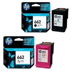 HEWLETT PACKARD - Kit 2 Cartuchos Hp 662 Originales Deskjet 2546 2645 3515 3545 4645