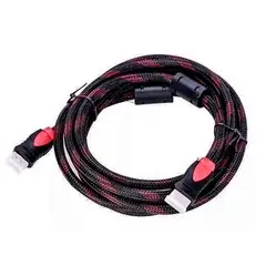 DAYOSHOP - Cable Hdmi 1,50 Metros Mallado Doble Filtro Nucleo Ferrita
