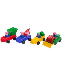 CREAPLAST - Set de Vehículos Infantiles X4 - Multicolor