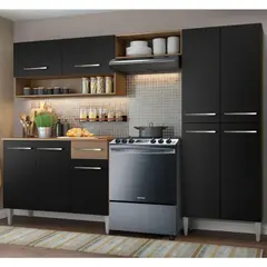 MADESA - Cocina Integral Emilly Pop 2.30 Metros con Mesón en MDP