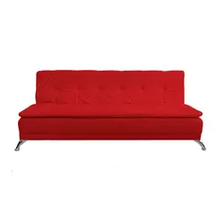 SOFA MARKET - Sofa Cama Note Clic Clac Tela Rojo