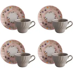 CORONA - Set de té florentis 4 puestos 8 piezas 249.6ml sl154h030108