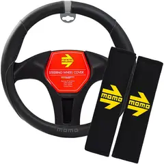 MOMO - Kit Cubre Volante y Almohadillas Cubre Cinturon SWCK001