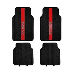 SPARCO - Tapete 4 Piezas Carro Piso Vehiculo SPC1913RS
