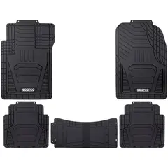 SPARCO - Tapetes Carro 5 Piezas Piso Protector PVC SPF509BK5