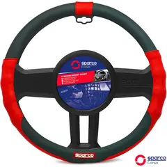 SPARCO - Cubre Volante Negro - Rojo PVC SPC1103RS