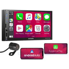 AIWA - Radio Carro Android Auto Carplay Mirrorlink Bluetooth Camara