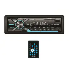 AIWA - Radio Carro Bluetooth USB SD AUX 7 Colores Desmontable AW-3269BT