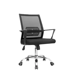 BONNO - Silla Gerente. Lyn Malla Negra XJ