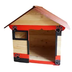MAOS - Casa Para Perro Jumbo Roja Desarmable - Maospets