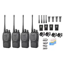 SUBE - Kit x2 radio walkie talkie baofeng bf-888s vhfuhf fm bateria 2800m ah-