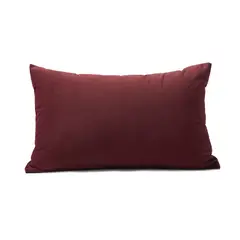 BANZAY - Almohada en Tela con Funda y Relleno 70x50 - Vinotinto