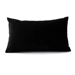 BANZAY - Funda para Almohada en Tela 70x50 - Negro