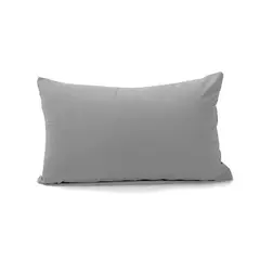 BANZAY - Funda para Almohada en Tela 70x50 - Gris plata
