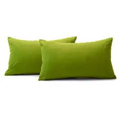 BANZAY - Funda para Almohada en Tela Kit x2 - Verde pistacho
