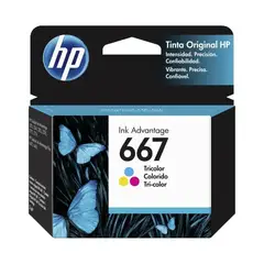 HP - Cartucho de Tinta 667 tricolor Original (3YM78AL)