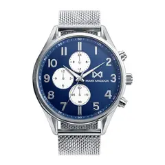 MARK MADDOX - Reloj hombre plateado MM + 5 Complementos Premium Incluidos