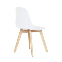 BONNO - Silla Fija De Diseño EMA Blanca