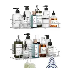 CASATUA - Organizador De Ducha Set X2 Repisa Baño Adhesivo Inoxidable-